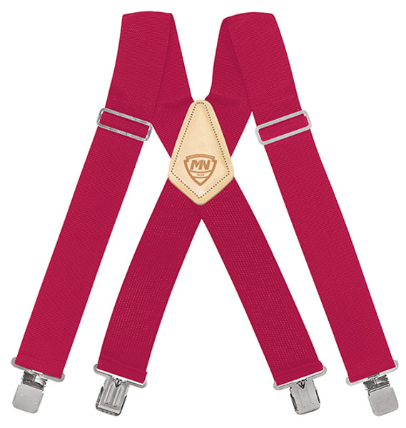 McGuire Nicholas 110C 2" Red Suspenders One Size Fits Most