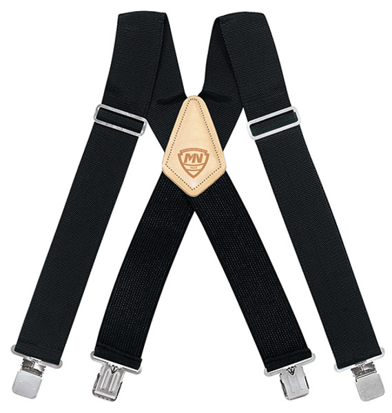 McGuire Nicholas 115  2" Black Suspenders One Size Fits Most