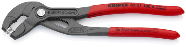 Knipex 85 51 180 A 7 1/4'' Spring Hose Clamp Pliers