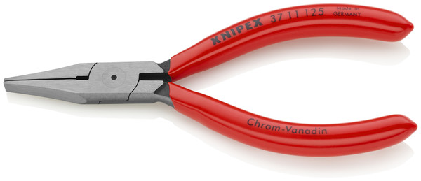 Knipex 37 11 125 5'' Electronics Gripping Pliers-Flat Wide Tips