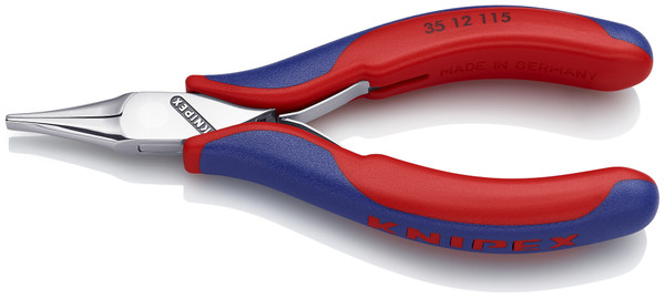Knipex 35 12 115 4.5'' Electronics Pliers-Flat Tips