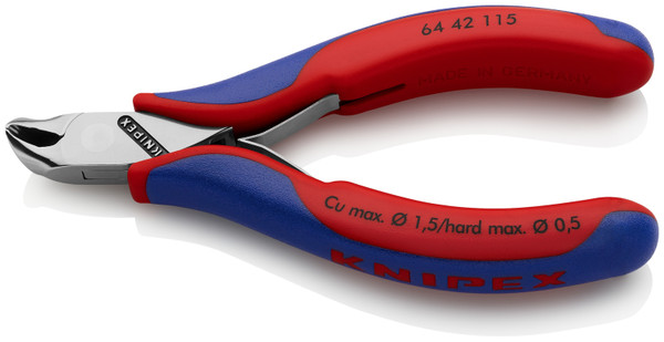 Knipex 64 42 115 4.5'' Electronics End Cutters-Comfort Grip