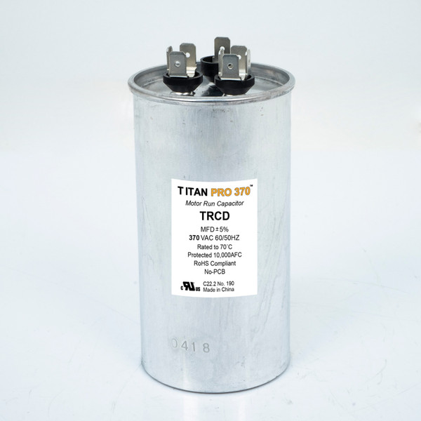 Packard TRCD405 TITAN PRO Run Capacitor 40+5 MFD 370 Volt Round Replaces 12178