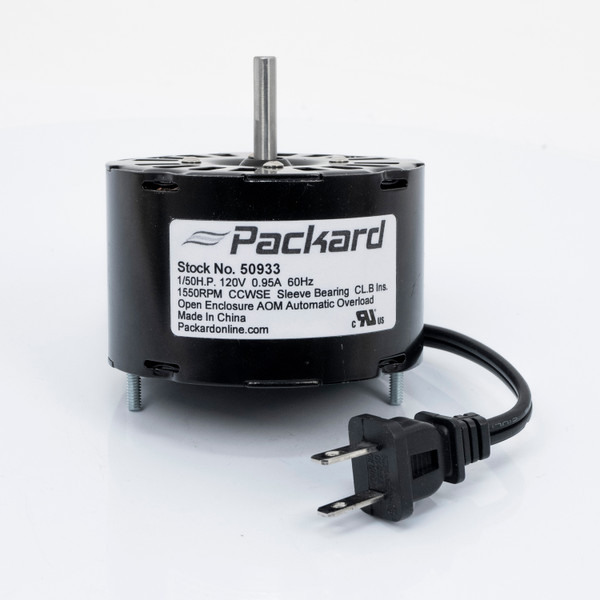 Packard 50933 3.3" Motor 1/50 HP 115 Volts 1550 RPM Replaces Nutone 86933000