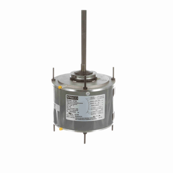 Fasco D783 1/4 HP 48 Frame Motor 208-230 Volts 1625 RPM Replaces GE 3047