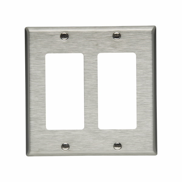 Eaton Wiring Devices 94402 Wallplate 2G Decorator Std BR