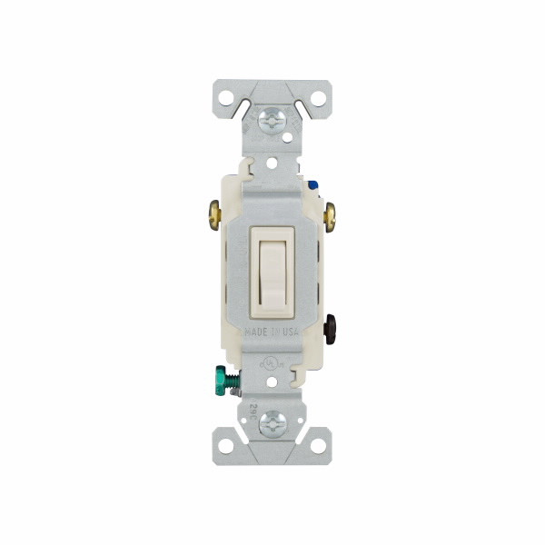Eaton Wiring Devices 1303-7LA-10-L Switch Toggle 3-Way 15A 120V Grd LA 10PK