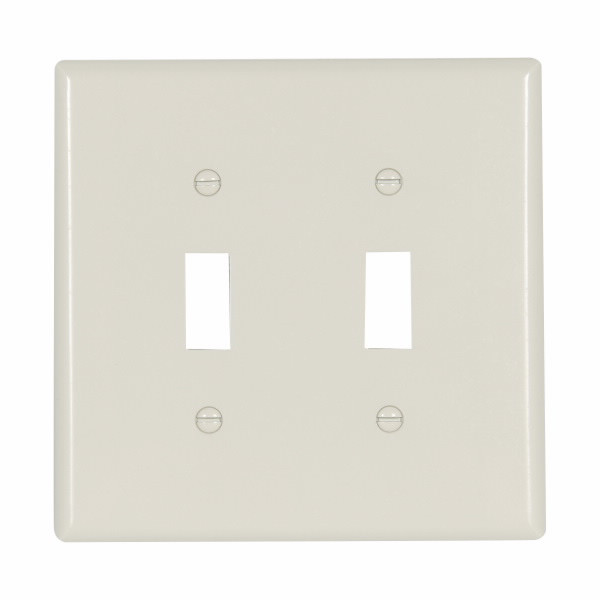 Eaton Wiring Devices 2039LA Wallplate 2G Toggle Thermoset Mid LA