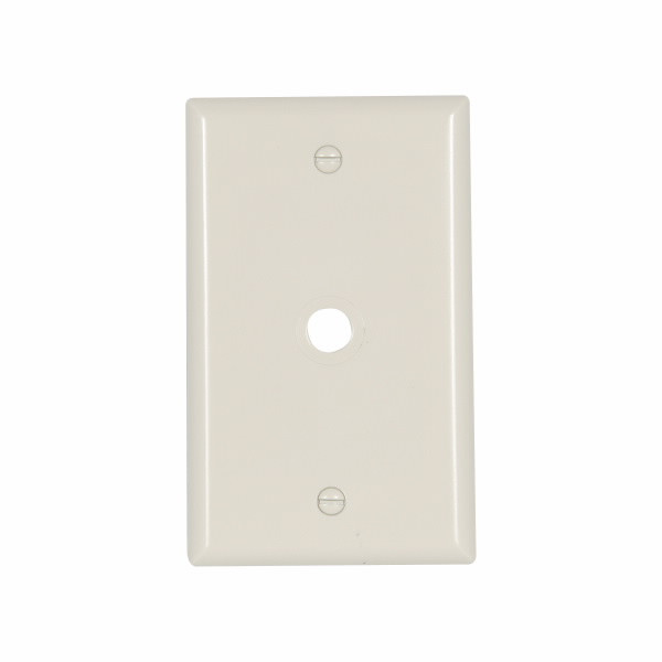 Eaton Wiring Devices 2128LA WALLPLATE 1G W/.375 inch HOLE THRMST STD