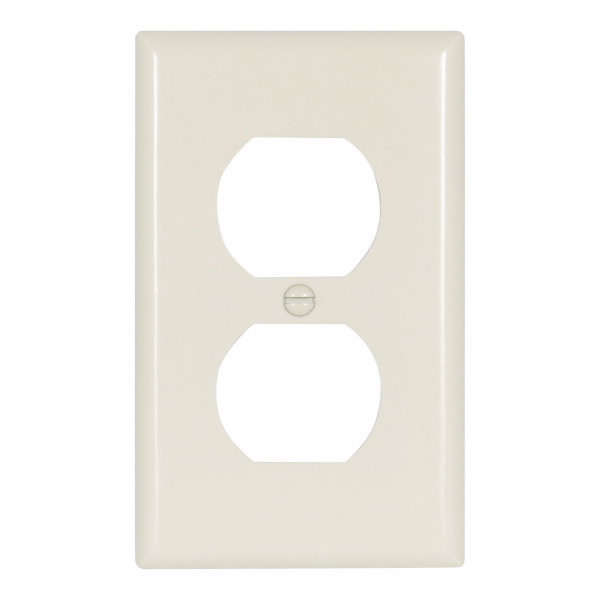 Eaton Wiring Devices 2132A-BOX Wallplate 1G Duplex Recp Thrmst Std AL