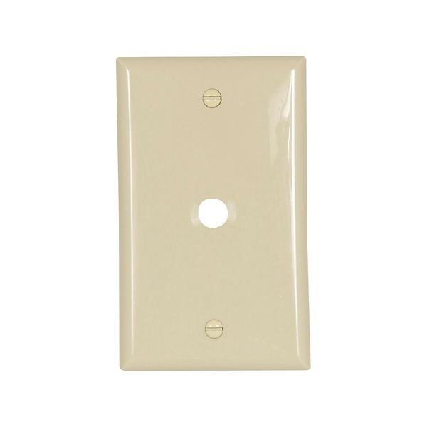 Eaton Wiring Devices 5128V-BOX WALLPLATE 1G W/.375 inch HOLE NYLON STD