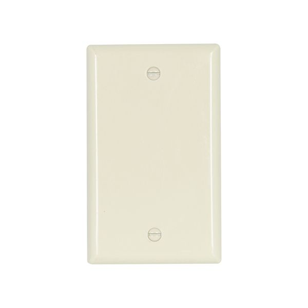 Eaton Wiring Devices 5129A Wallplate 1G Blank Box Mnt Nylon Std AL