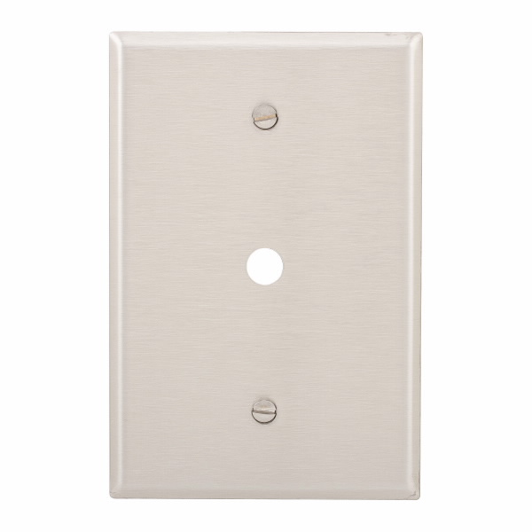 Eaton Wiring Devices 93896-BOX Wallplate 1G with .375" Hole Oversize SS