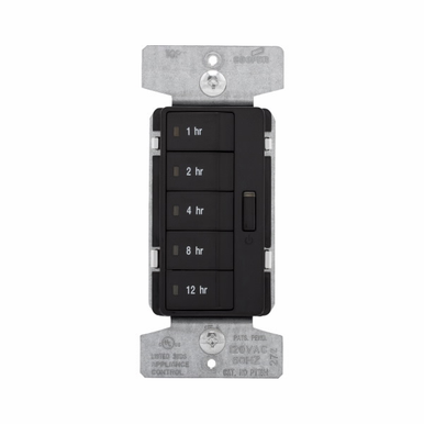 Pt1801 Program Timer Eaton Wiring Devices PT18H-BK 5 BTTN PROG TIMER(HR) UNV 1800W 120V BK ...