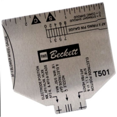 Beckett T501 Electrode Gauge Multipurpose gauge for NX, AF, AFG, AFII, SR, SM, and SF Burners ...