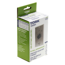 Tork C506H 6 Hour Spring Wound Twist Timer 125-277V Spdt Metal Wallplate