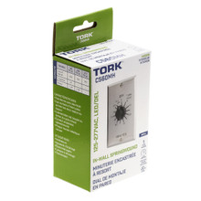 Tork C560MH 60 Minute Spring Wound Twist Timer With Hold 125-277V Spdt Metal Wallplate