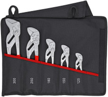 Knipex 00 19 55 S4 5 Pc Pliers Wrench Set (86 03 125, 86 03 150, 86 03 180, 86 03 250, 86 03 300)