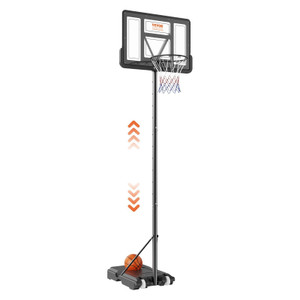  Basketball Hoop, 4-10 ft Adjustable Height Portable Backboard System, 44 inch Basketball Hoop & Go E415-LQK44CKWDJ00OBGUSV0
