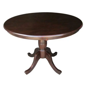 Round 36-inch Solid Wood Kitchen Dining Table in Rich Mocha Q280-RMOCDT5684821