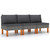  Middle Sofas 3 pcs Poly Rattan and Solid Eucalyptus Wood A949-315759