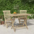  Folding Patio Table Gray 47.2"x27.6"x29.5" Solid Wood Teak A949-362763