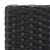 Garden Bar Stools with Cushions 2 pcs Black Poly Rattan A949-313435