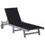 Patio Sun Lounger with Cushion Gray Solid Acacia Wood A949-3061366