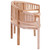 Banana Bench 78.7" Solid Teak Wood A949-310495