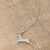 .35 ct CZ Rhodium Reindeer Pave Holiday Pendant R599-P11466R-C01