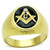 TK1403 - IP Gold(Ion Plating) Stainless Steel Ring with Top Grade Crystal  in Clear A874-TK1403