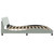  Bed Frame "Dover" Light Gray 76"x79.9" Velvet A949-373299