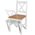  Dining Chairs 6 pcs White Pinewood A949-271497