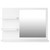  Bathroom Mirror White 23.6"x4.1"x17.7" Engineered Wood A949-805006