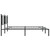  Metal Bed Frame without Mattress with Headboard Black 76"x79.9 A949-376330