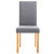  Dining Chairs 6 pcs Light Gray Fabric A949-277234