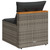  Patio Sofas Armless with Cushions 2 pcs Gray Poly Rattan A949-365833