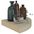  Floating Corner Shelves 4 pcs Oak 9.8"x9.8"x1.5" MDF A949-323906