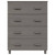  Sideboard HAMAR Light Gray 31.1"x15.7"x40.7" Solid Wood Pine A949-340427