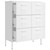  Drawer Cabinet White 31.5"x13.8"x40" Steel A949-336152