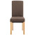  Dining Chairs 4 pcs Brown Fabric A949-249274