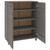  Shoe Cabinet HAMAR Light Gray 33.5"x15.7"x42.5" Solid Wood Pine A949-340519