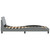  Bed Frame "Dover" Light Gray 39.4"x74.8" Fabric A949-373265