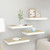  Floating Wall Shelves 4 pcs Oak and White 15.7"x9.1"x1.5" MDF A949-326572