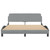  Bed Frame "Dover" Light Gray 59.8"x79.9" Fabric A949-373288
