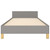  Bed Frame without Mattress Light Gray Twin XL Fabric A949-347450