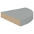  Floating Corner Shelf Gray 9.8"x9.8"x1.5" MDF A949-323901