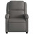  Recliner Chair Gray Real Leather A949-371792