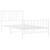  Metal Bed Frame without Mattress with FootboardWhite 39.4"x78.7 A949-374499