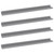  Wall Shelves 4 pcs Gray 31.5"x3.5"x1.2 A949-326676